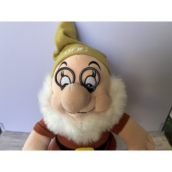 Disney Store Snow White and the Seven Dwarfs Doc Bendable Plush Stuffed 10" - Picture 2 of 7